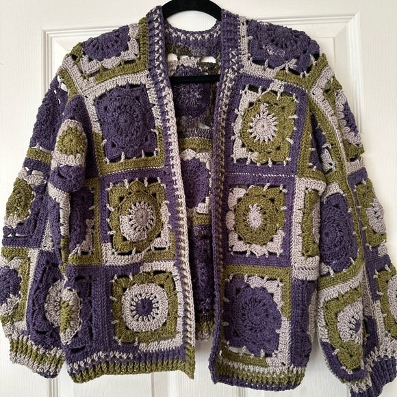 Jackets & Blazers - Crochet Patchwork Cardigan